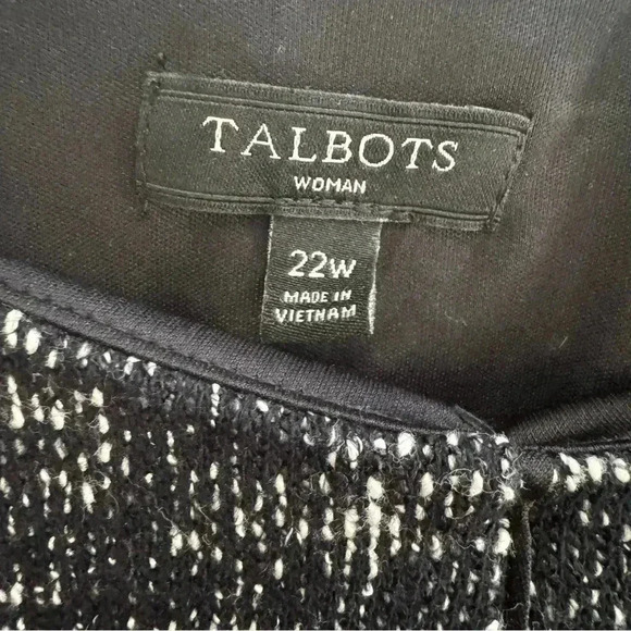 Talbots Tweed Dress Shirt Sleeve 22W Office Career - Picture 4 of 6